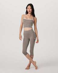 Vuori AllTheFeels™ Crop Legging Smokey Taupe Leggings | Vuori US