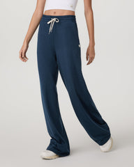 Halo Wideleg Women's Blue Coast Heather Pants | Vuori Clothing
