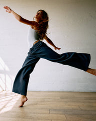 Restore Ultra Wideleg Sweatpant Women's Ocean Blue Pants | Vuori Sale
