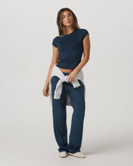 Halo Modern Straight Leg Pant - Long Blue Coast Heather | Vuori Online