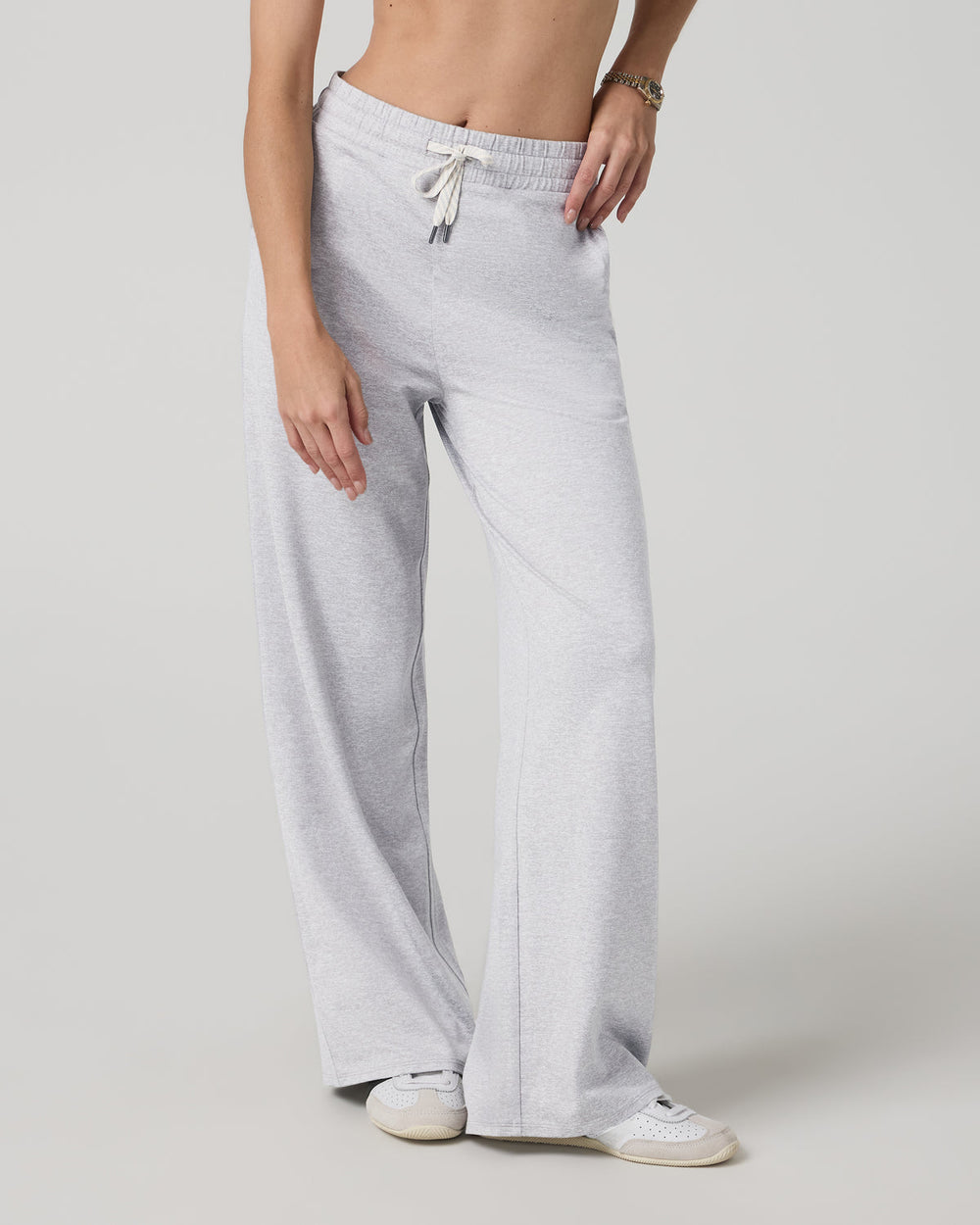 Women's Halo Essential Wideleg-Long Pale Grey Heather | Vuori Clothing