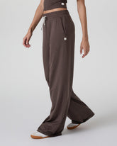 Halo Essential Wideleg Pant - Long Java Heather | Vuori