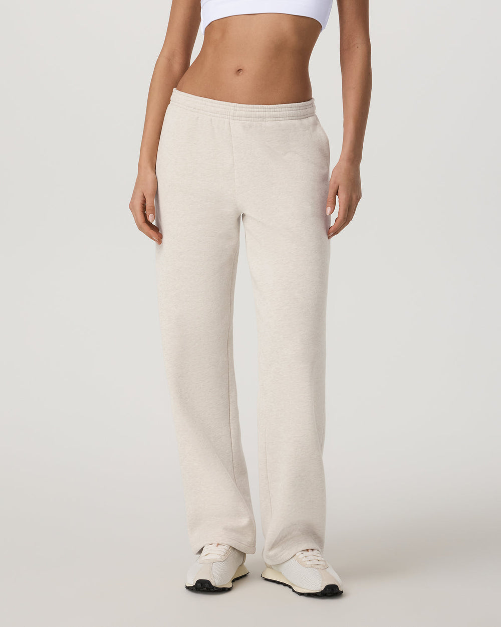 Restore Straight Leg Sweatpant - Long Bone Heather | Vuori Clothing