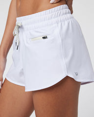 Clementine Short 2.0 Women's White Workout Shorts | Vuori Online