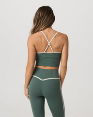 Vuori AllTheFeels™ Corset Tank Women's Agate Green Tank Top | Vuori Online