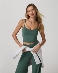 Halo Cami Women's Agate Green Performance Knit Top | Vuori US