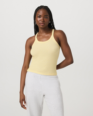 Cove Layering Tank Women's Lemon Snap Heather Tank Top | Vuori