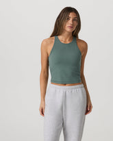 Pose Plyo Tank Women's Agate Green Performance Tank Top | Vuori US
