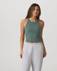 Pose Plyo Tank Women's Agate Green Performance Tank Top | Vuori US
