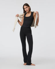 Halo Essential Scoop Tank Solid Black | Vuori