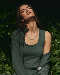 Halo Essential Scoop Tank Women's Agate Green Tank Top | Vuori For sale