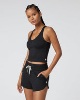 Halo Performance Crop 2.0 Black Heather Tank | Vuori On sale