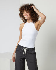 Vuori AllTheFeels Crew Tank White | Vuori