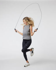 Energy Top Long Heather Grey Performance Tank Top | Vuori Sale