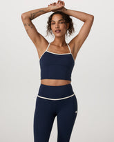 Vuori AllTheFeels™ Corset Tank Women's Blue Coast Top | Vuori Clothing