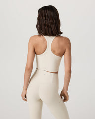 Elevation Racerback Tank Women's Bone Heather Top | Vuori