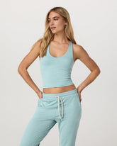 Halo Performance Crop 2.0 Sea Spray Heather | Vuori Discount