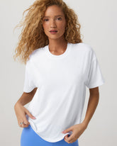 Energy Long Tee Women's White Performance Tee Shirt | Vuori Outlet
