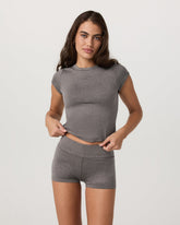 Short Sleeve Halo Baby Tee Women's Chia Heather Tee | Vuori Sale