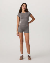 Short Sleeve Halo Baby Tee Women's Chia Heather Tee | Vuori Sale