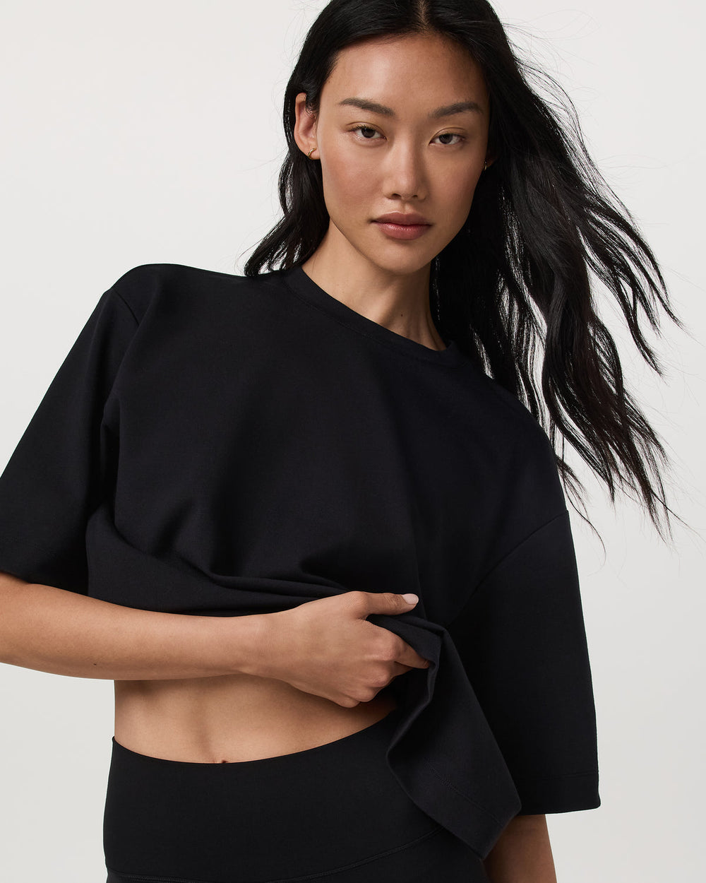Short Sleeve Maven Oversized Tee Women's Black T-Shirt | Vuori US