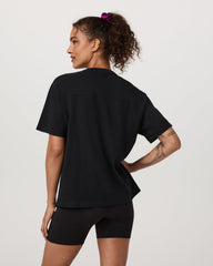 Short Sleeve Heavyweight Oversized Cotton Tee Black | Vuori On sale