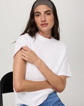 Short Sleeve Heavyweight Oversized Cotton Tee White | Vuori For sale