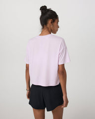 Energy Tee Women's Lilac Breeze Heather Oversized Shirt | Vuori Outlet