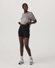 Energy Tee Women's Heather Grey Oversized Tee | Vuori Clothing