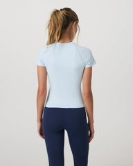 Short Sleeve Seamless Surge Tee Women's Soft Sky Shirt | Vuori Sale