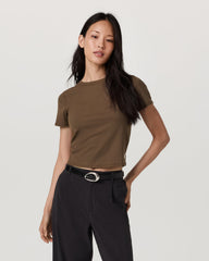 Pose Fitted Tee Women's Espresso T-Shirt | Vuori On sale
