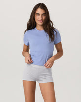 Short Sleeve Feather Baby Tee Women's Bluebell T-Shirt | Vuori US