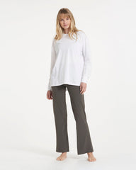 Long-Sleeve Feather Tee White | Vuori Sale
