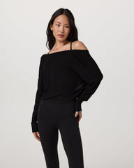 Long Sleeve Twist Top Women's Black Twist Top | Vuori Sale