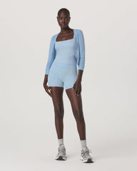 Long Sleeve Pose Mini Cardigan Women's Crystal Blue Top | Vuori Outlet