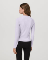 Long Sleeve Pose Crew Women's Lavender Ice Crewneck | Vuori Clothing
