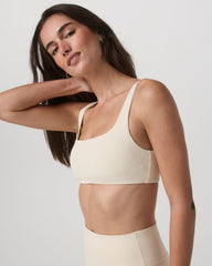 Micro Houndstooth Bra Women's Sports Bra in Natural | Vuori Discount