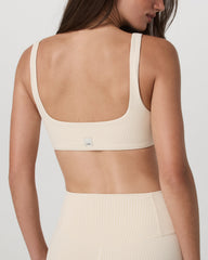 Micro Houndstooth Bra Women's Sports Bra in Natural | Vuori Discount