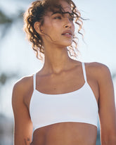 Vuori AllTheFeels™ Bra Women's White Sports Bra | Vuori Outlet