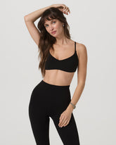 Vuori AllTheFeels™ Strappy Back Bra Women's Black Sports Bra | Vuori Outlet