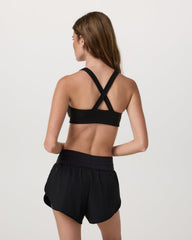 Daily Piped Bra Women's Black Sports Bra | Vuori