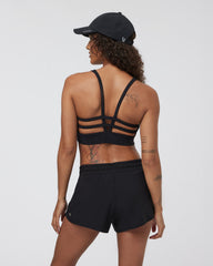 Yosemite Longline Bra Black Strappy Sports Bra | Vuori Discount