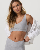 Elevation Rhythm Bra Light Heather Grey | Vuori On sale