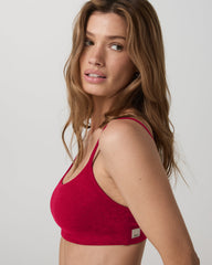 Halo Essential Bra Women's Strawberry Heather Sports Bra | Vuori Outlet