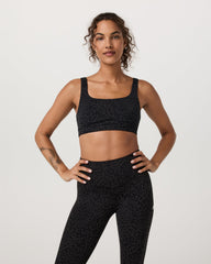 Vuori AllTheForm™ Bra Black Blurred Torrent Sports Bra | Vuori For sale