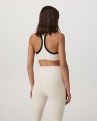 Elevation Racer Bra Women's Bone Heather Sports Bra | Vuori US