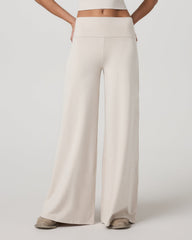 Halo Easy Wideleg Pant-Short Women's Ecru Heather Pants | Vuori Online