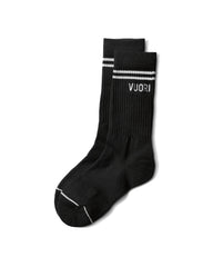 Vuori Crew Sock Black Performance Crew Socks | Vuori Clothing