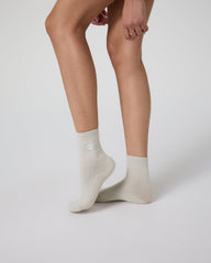 Half Crew Sock Salt Heather | Vuori Online