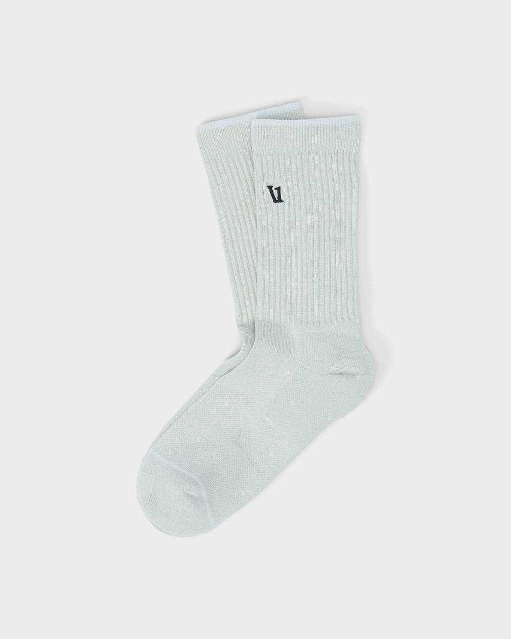 V1 Crew Sock 2.0 Storm Blue Heather Performance Socks | Vuori Online
